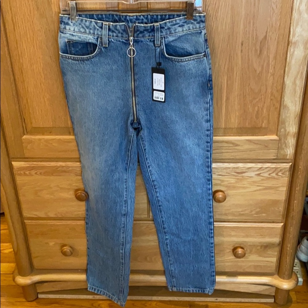 high rise (non stretch) jeans